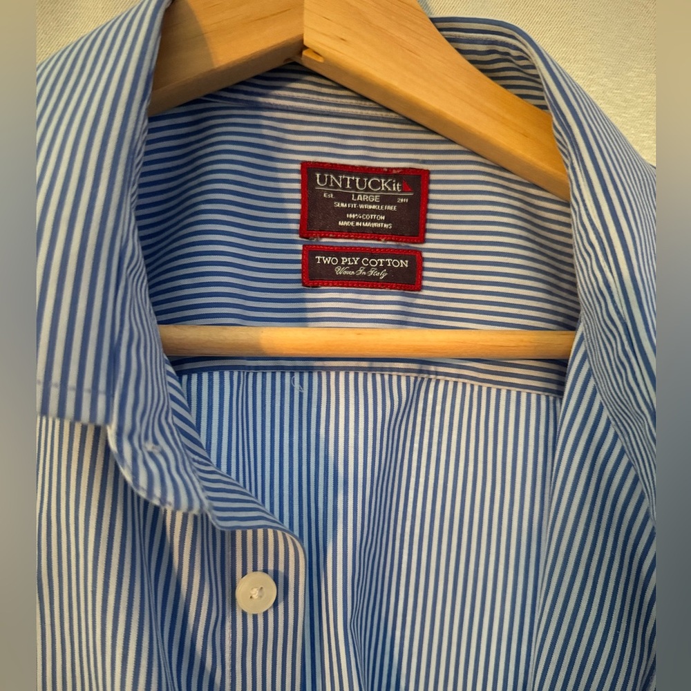 Untuckit button down shirt